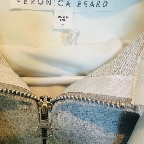 Veronica Beard Iconic Scuba Dickey Jacket Blazer Size 4 Single Breasted White - Picture 10 of 10